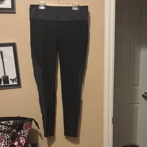 Athleta Black and Gray Leggings